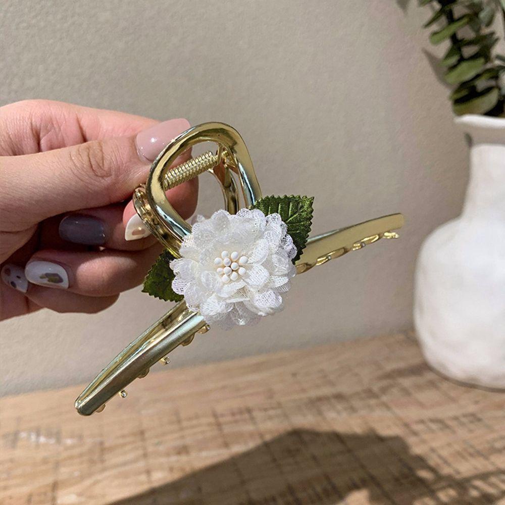 Kẹp Tóc Hoa Hồng Bằng Hợp Kim Phong Cách Hàn Quốc Ngọt Ngào Cho Nữ