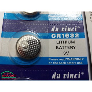 VỈ 05 PIN CÚC ÁO LITHIUM CR1632
