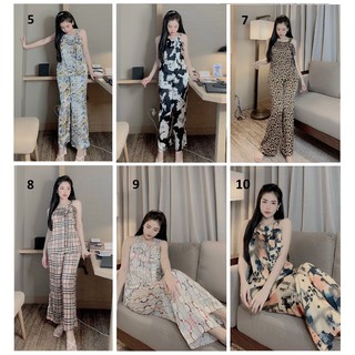 SET Áo Yếm - 2 Dây Quần Dài - Lụa Latin (P1)