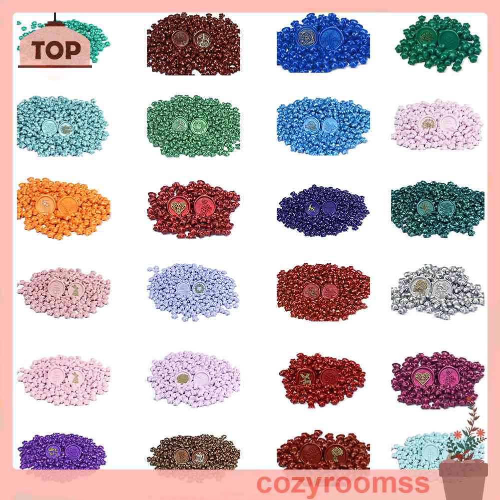 100 Hạt Sáp Niêm Phong Bì Thư Hình Ngôi Sao