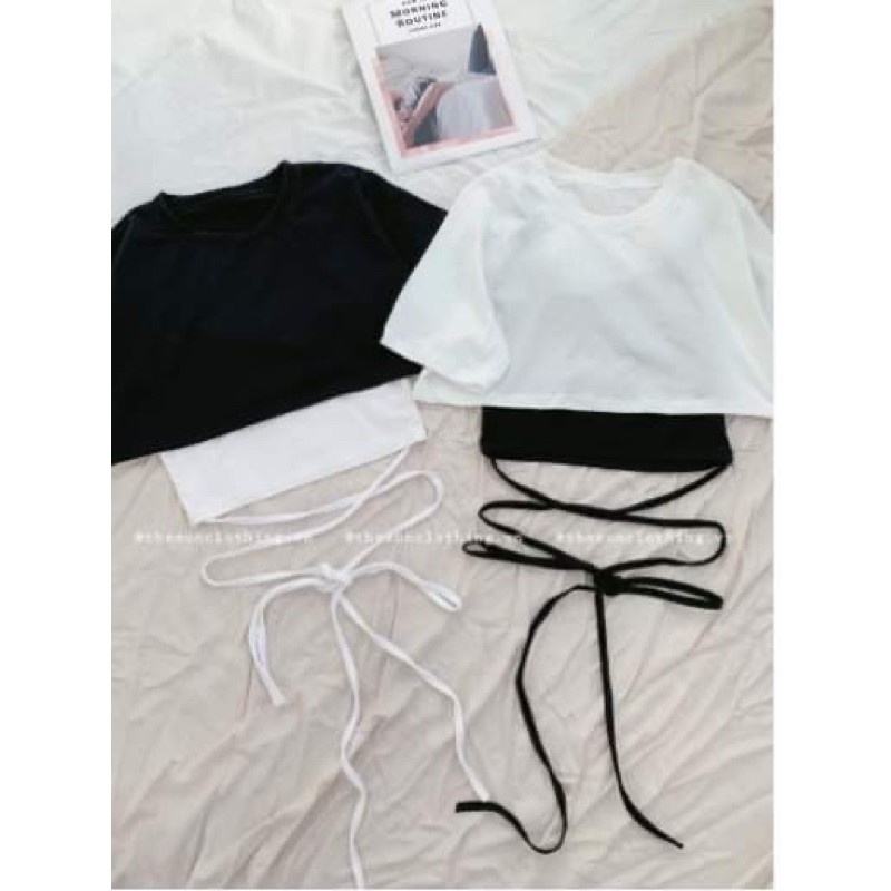Sét croptop hai món dây eo TT12