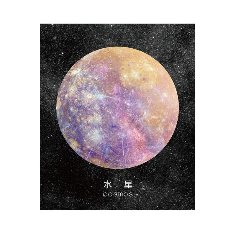 Sổ ghi chép họa tiết hành tinh sáng tạo