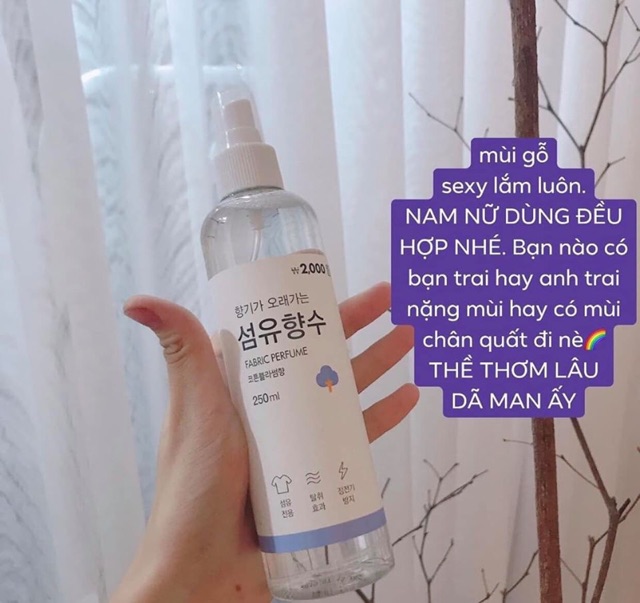 Xịt thơm quần áo Hàn Quốc thơm sang vô cùng khách ơi | BigBuy360 - bigbuy360.vn