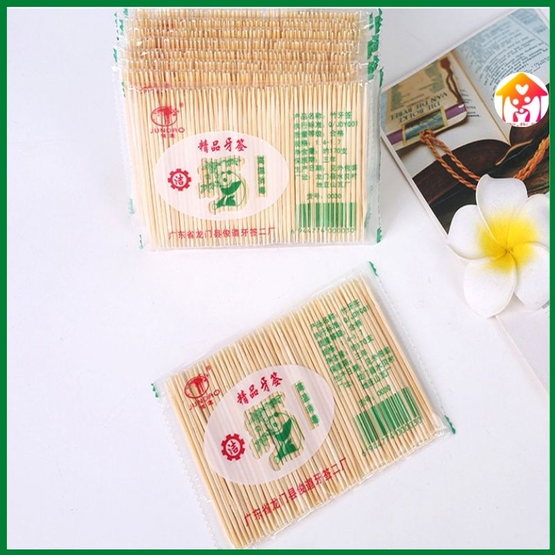 Tăm tre tự nhiên nhọn 2 đầu dùng cho gia đình , nhà hàng , quán ăn, khách sạn