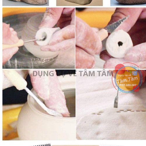 -Dụng cụ nặn đất sét, Nạo tượng điêu khắc bộ 11 cây-