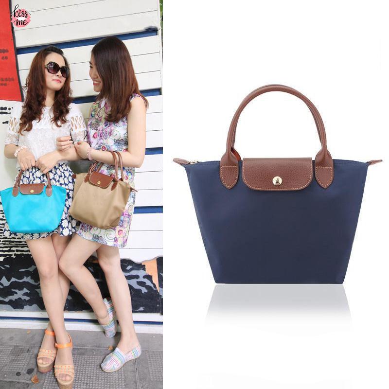 LONGCHAMP Túi Tote Nylon Đeo Vai Sức Chứa Lớn  Túi Xách Vải Oxford Cho Mẹ