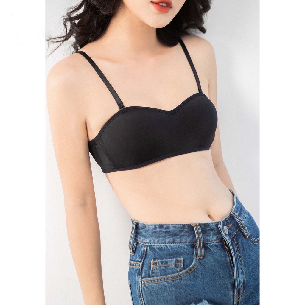 Áo lót nữ cúp ngực kèm dây vai ( 2 cách mặc )