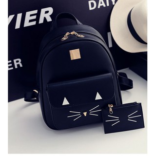 ba lô cao cấp in mèo ERIK đen A100 kèm video và hình thật phá sau!