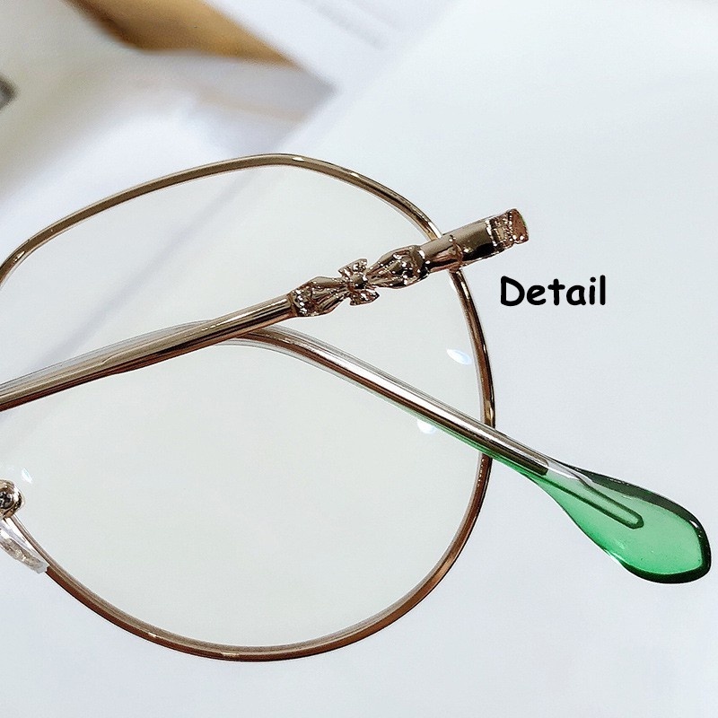 Mắt kính gọng kim loại chống ánh sáng xanh cho máy tính