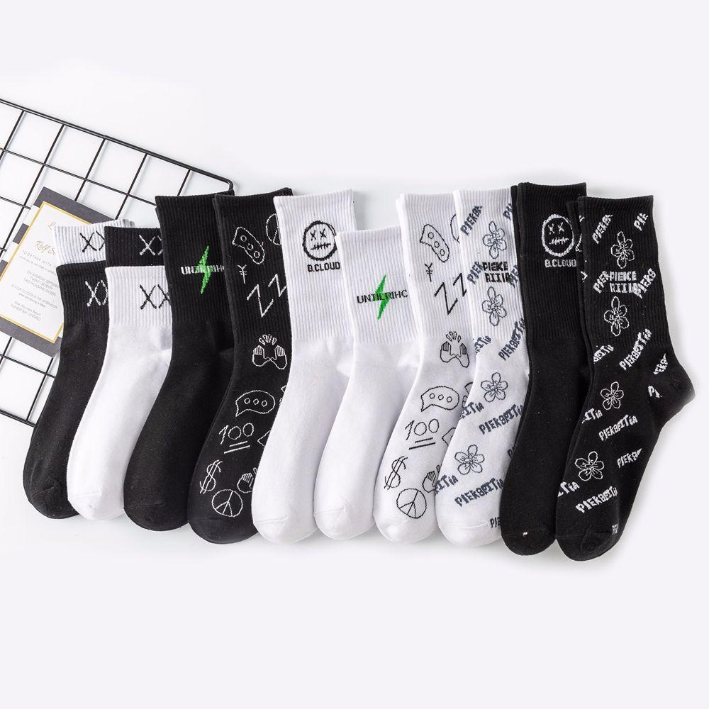 Vớ Cotton Mềm Mại Thoáng Khí In Họa Tiết Hoạt Hình Cho Nam Và Nữ