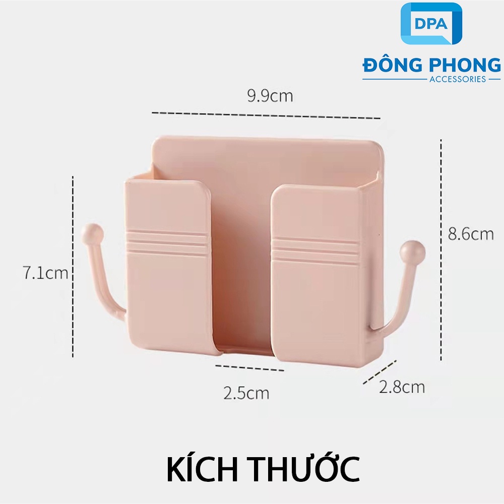 Giá Đỡ Điện Thoại Dán Tường Có Móc Treo Phụ Kiện