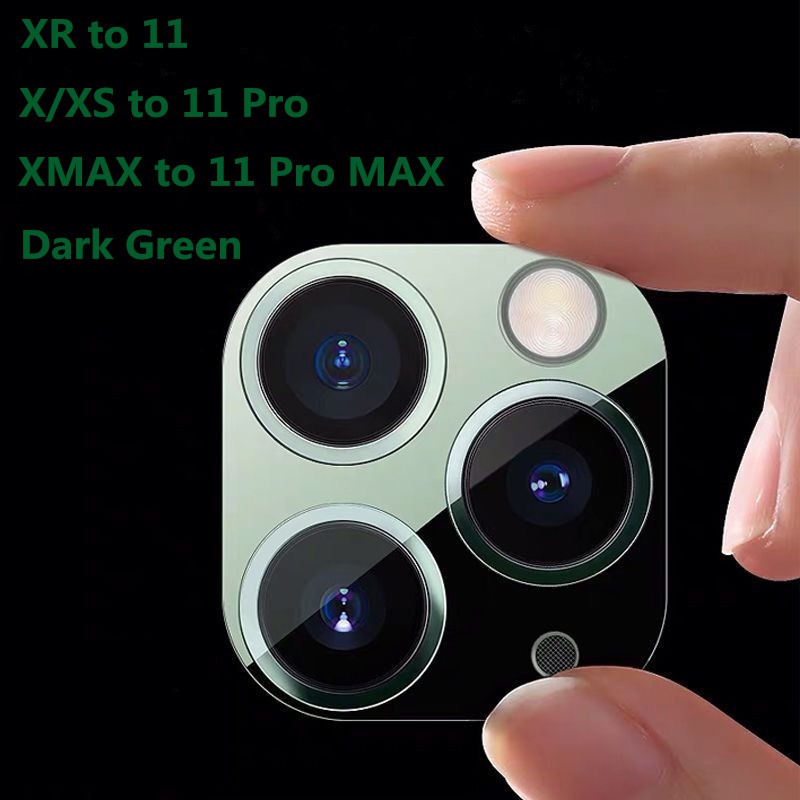 Nắp ống kính camera thay đổi kiểu dáng cho iPhone X sang 11 Pro Max với 4 màu tùy chọn