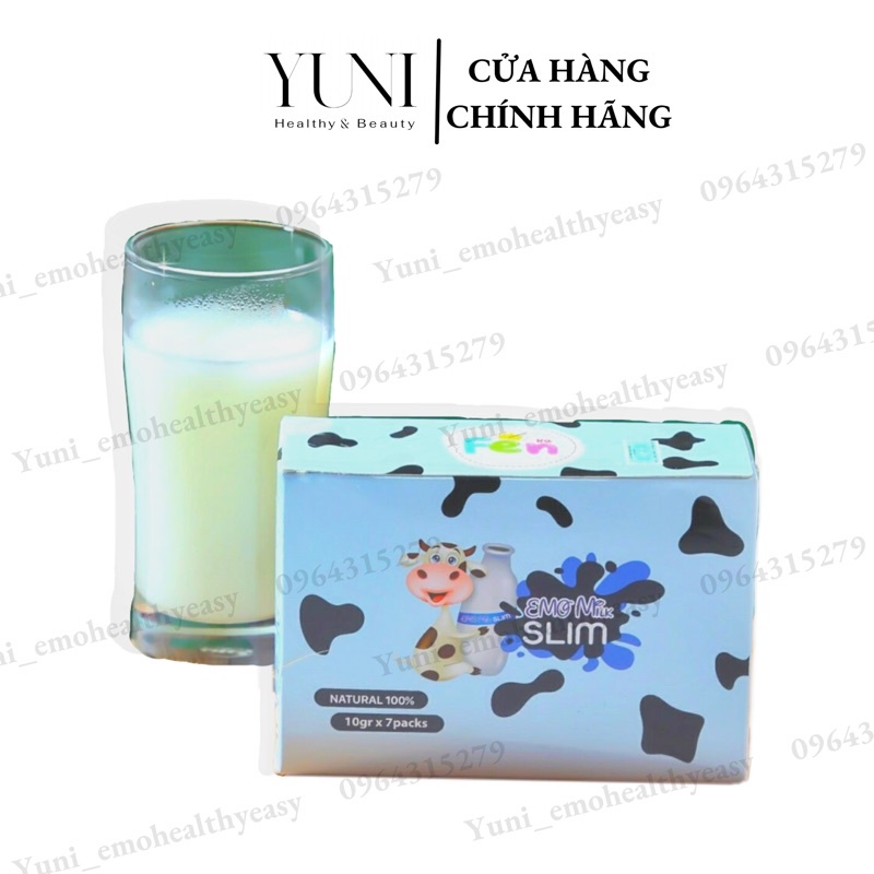 Detox Emoslim Vị Sữa Bò Mẫu Cũ