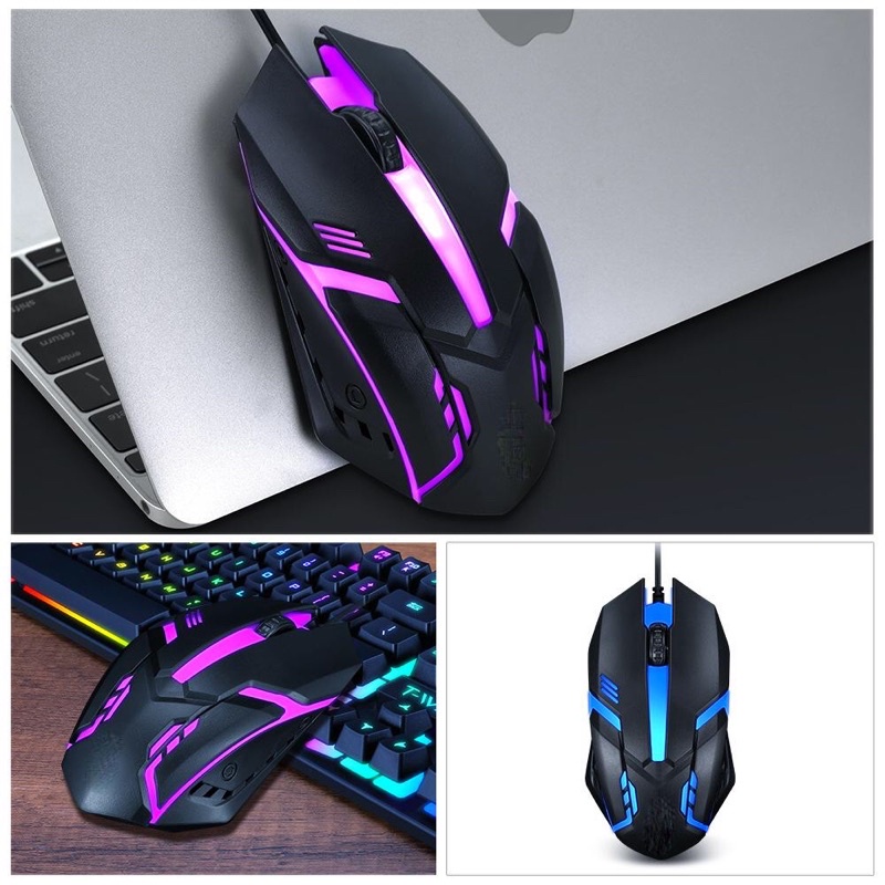 Chuột Gaming có dây T-WOLF V1 Led