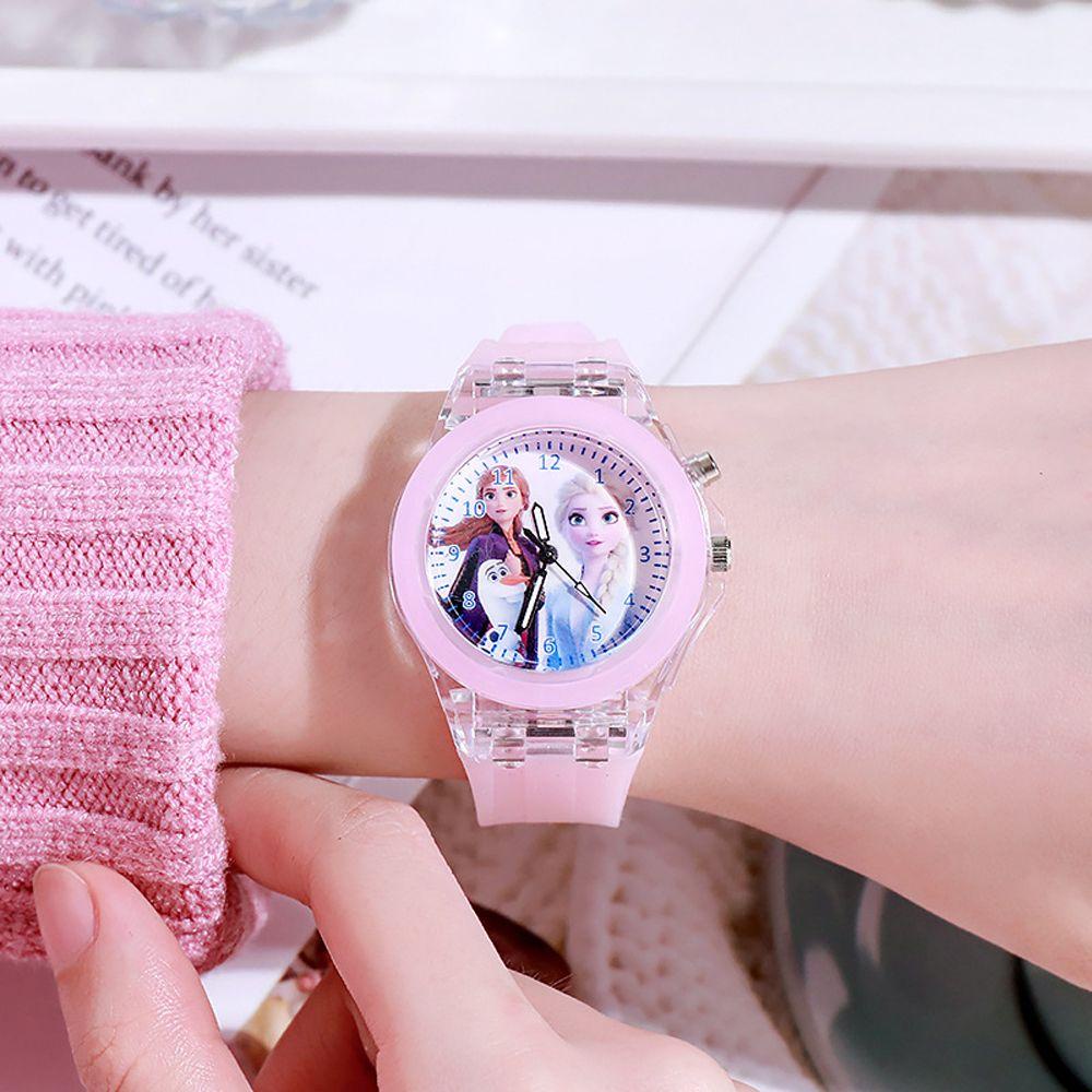 Đồng Hồ LED Dạ Quang In Hình Anime Cho Bé