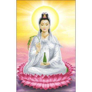 Tranh Thêu Chữ Thập Quan Thế Âm 5