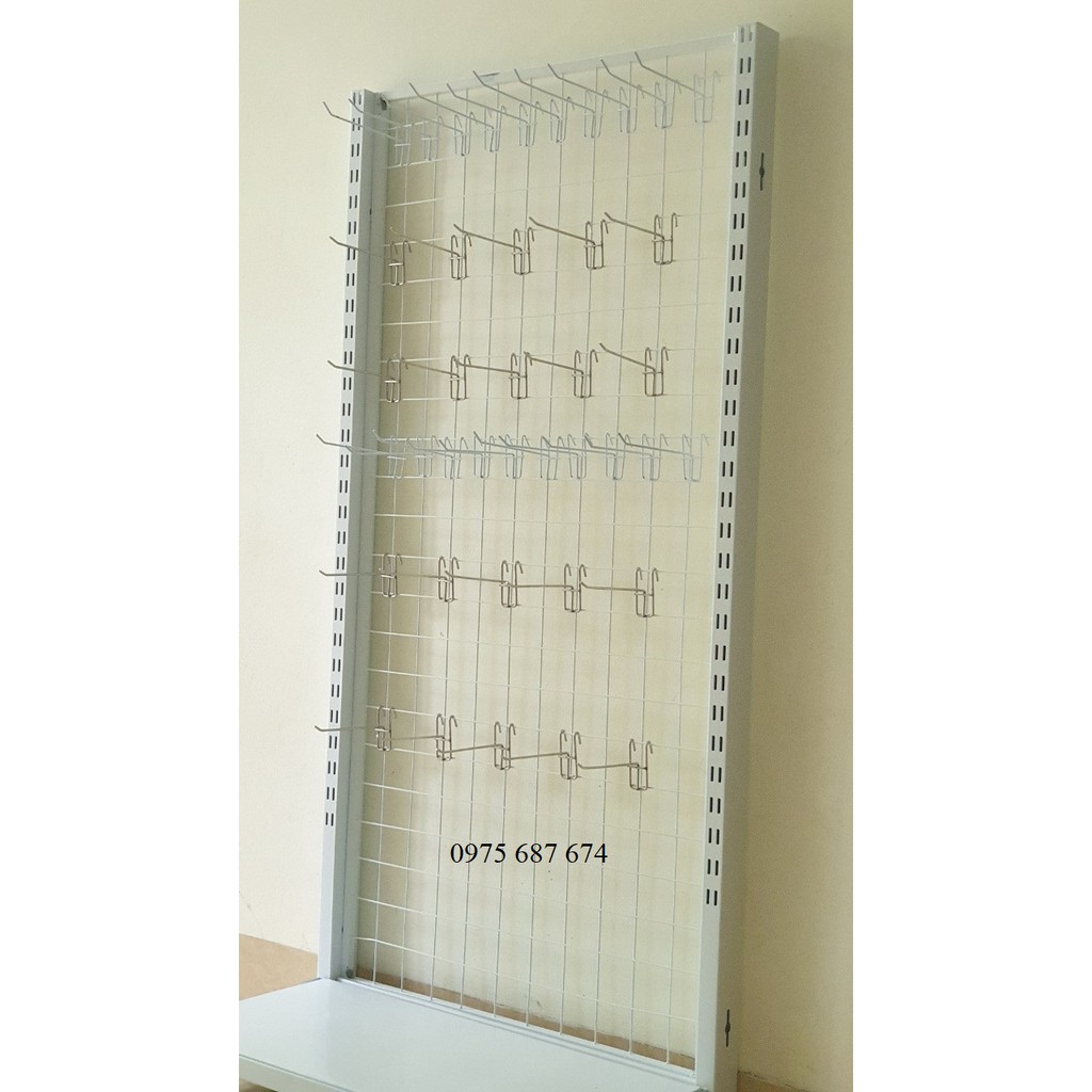 Khung lưới sắt treo đồ phụ kiện Dài 70cm, Rộng 40cm, Cao 150cm gồm 1 sàn