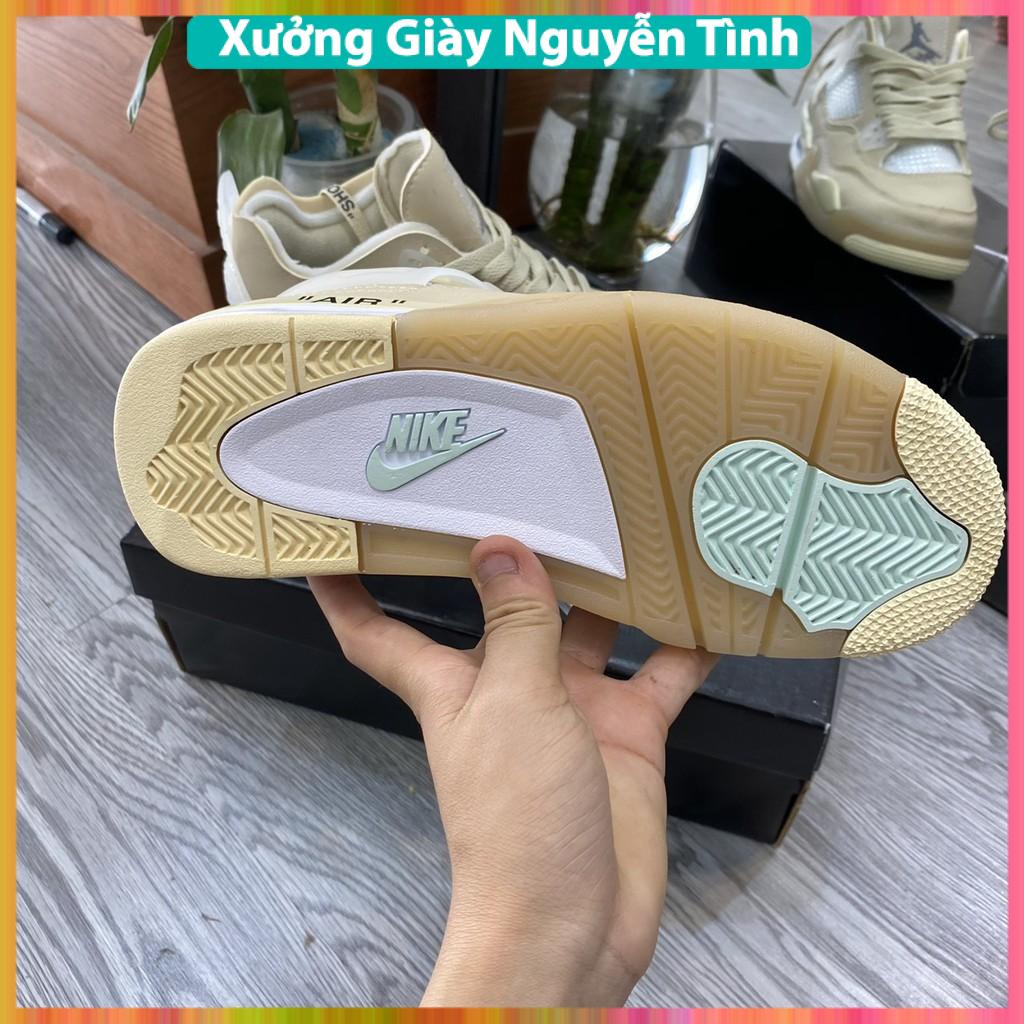 Giày Sneaker Jordan 4 Off White Full Box Full Phụ Kiện Freeship