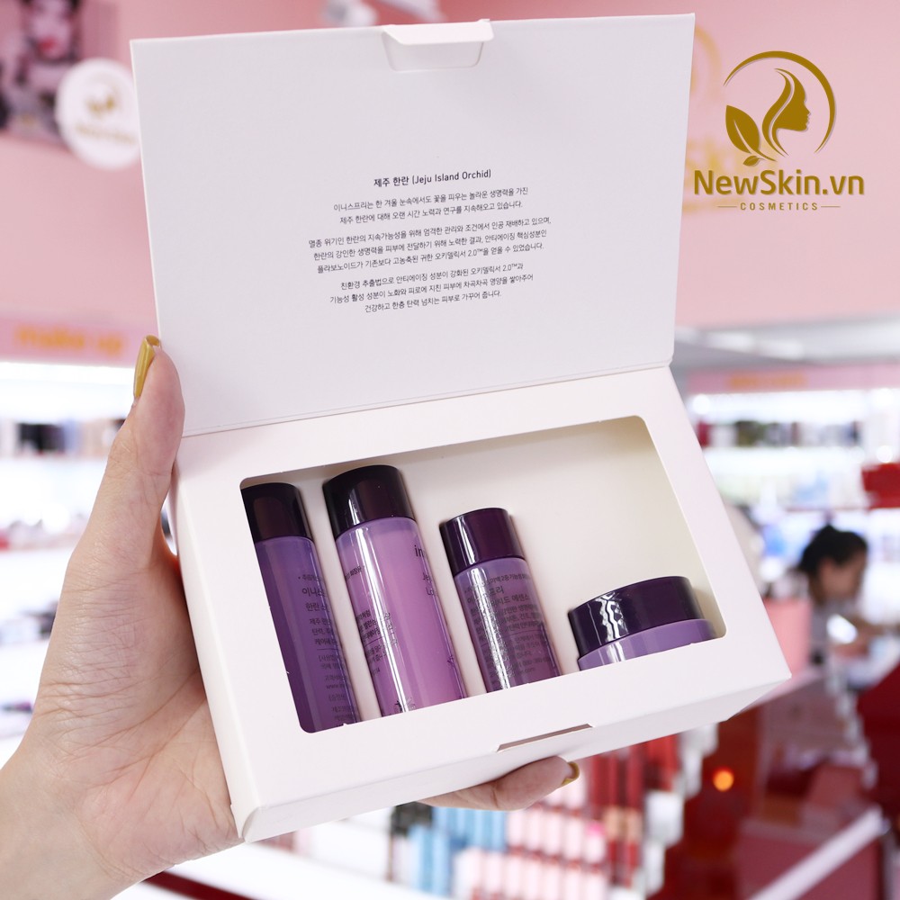 Bộ Kit Dưỡng Da Toàn Diện, Dưỡng Trắng, Chống Lão Hóa Innisfree Jeju Orchid Special Kit