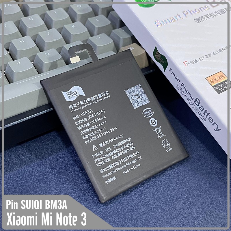 Pin Suiqi Li-ion thay thế cho Xiaomi Mi Note 3 BM3A 3600mAh