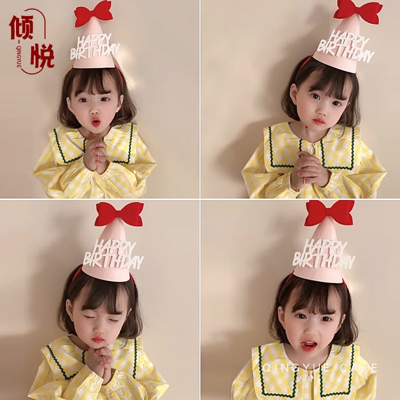 Mũ sinh nhật 3D phong cách Hàn Quốc nhiều mẫu đáng yêu cho bé