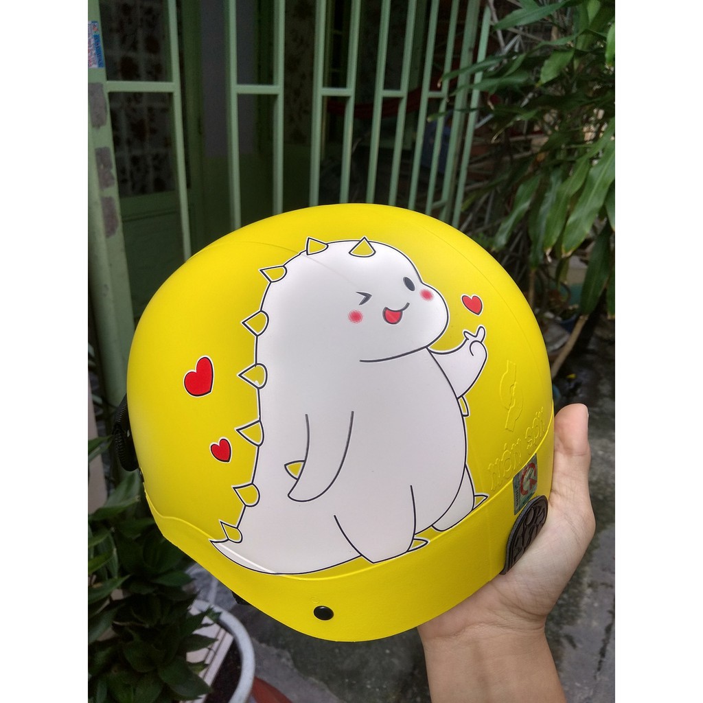 TT Nón Bảo Hiểm Sơn Khủng Long Aww Cute Dễ Thương 5