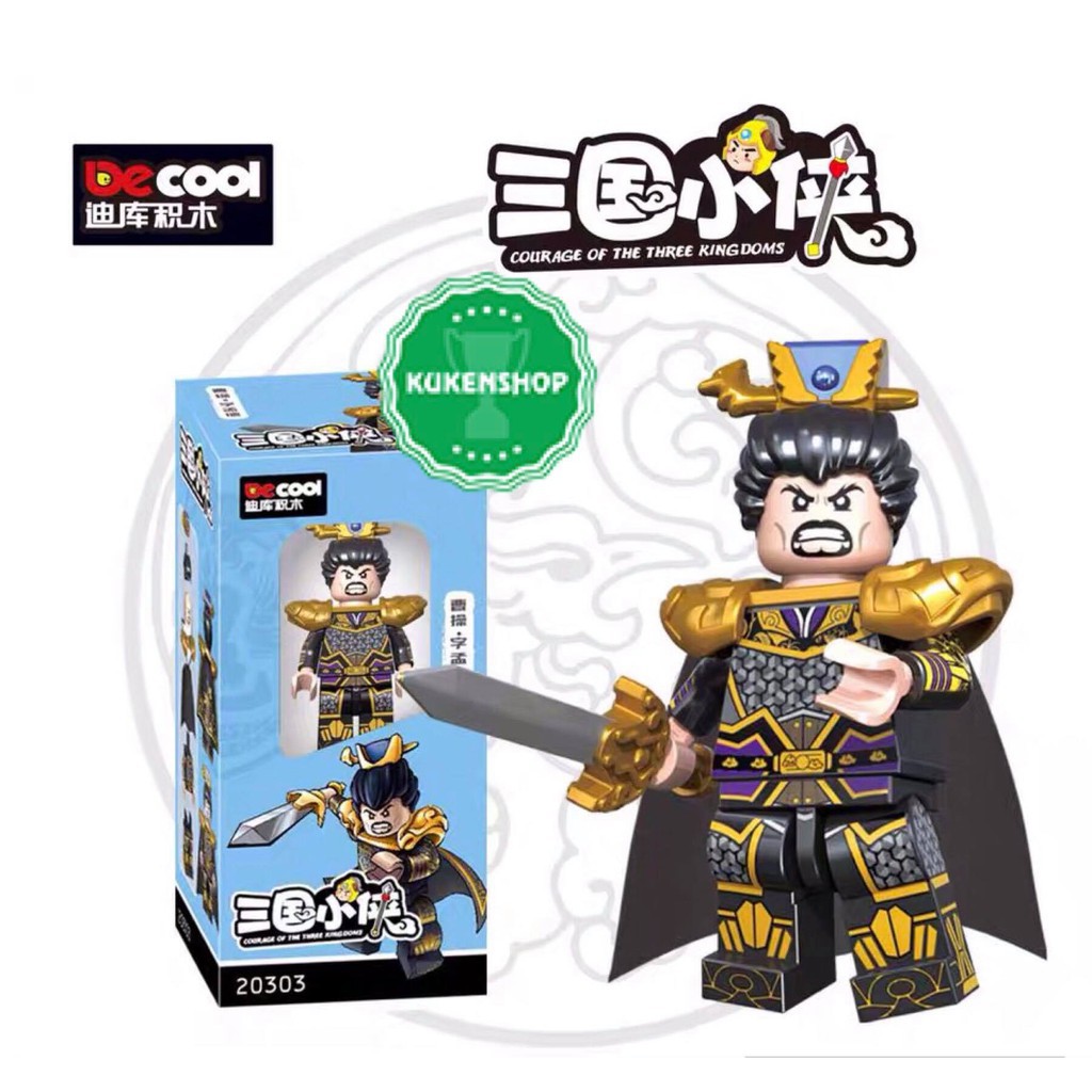 Đồ Chơi Minifigures Tam Quốc Mẫu Nhân Vật Gia Các Lượng Lưu Bị Quan Vũ Trương Phi Triệu Tử Long Mã Siêu Tào Tháo