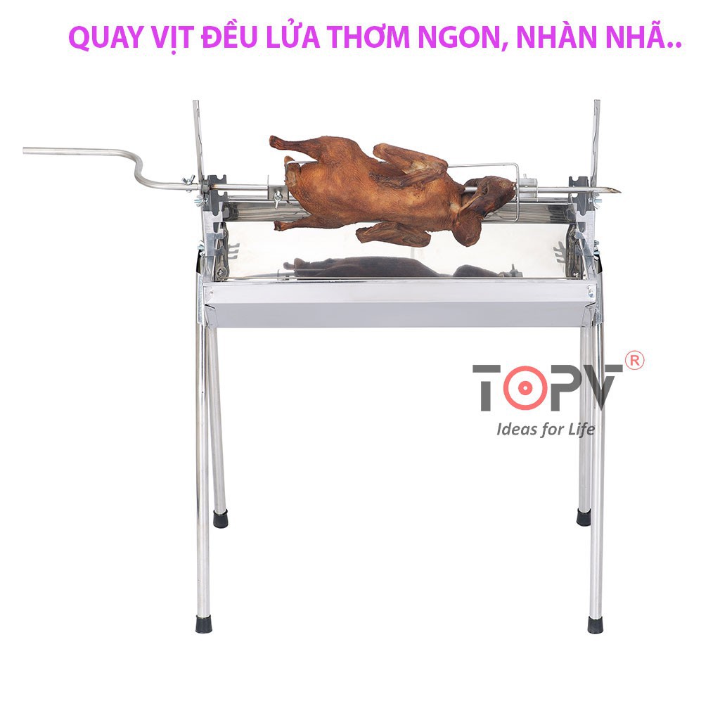 BẾP NƯỚNG THAN HOA thay đổi chiều cao, INOX toàn phần 100%