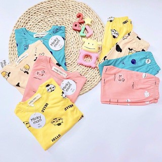 Bộ Minky tay dài cho bé trai và gái