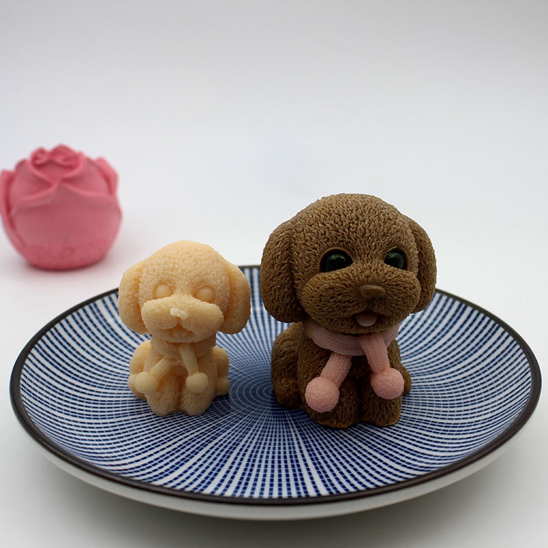 Khuôn Silicone Làm Đá/Xà Phòng/Sô Cô La DIY Hình Gấu Teddy