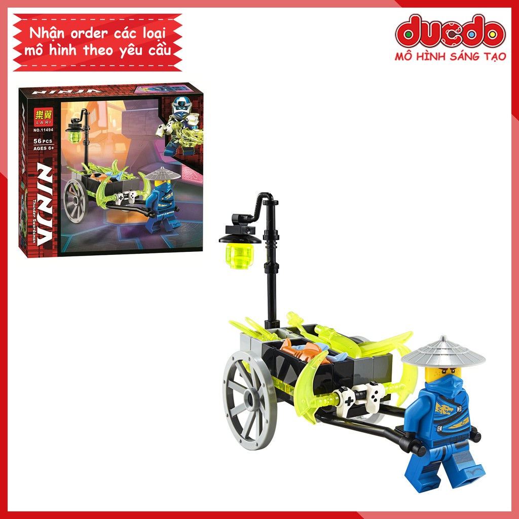 LARI 11494 Lắp ghép Ninjago Xe của Jay - Merchant Avatar Jay - Đồ chơi Xếp hình Mô hình Ninja 30537 Bela