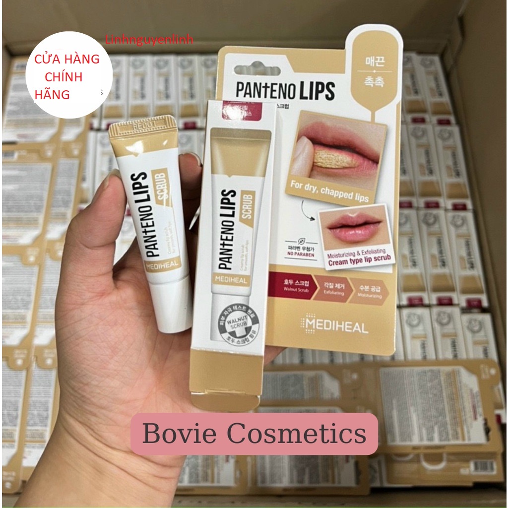 SON HỖ TRỢ GIẢM THÂM MÔI LABOCARE PAN+ENO LIPS và tẩy tế bào chết