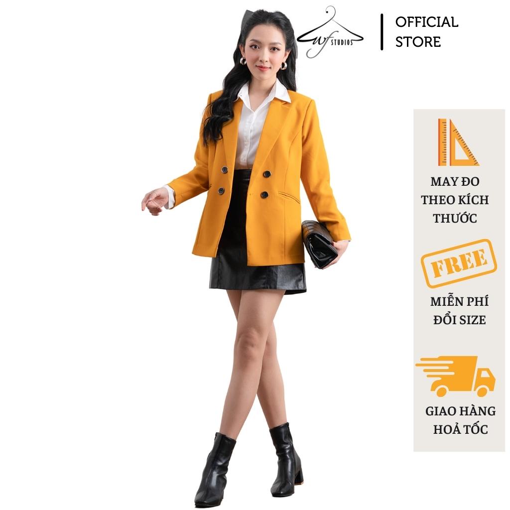 Áo khoác blazer, áo vest nữ kiểu Hàn Quốc tay dài, chất vải đẹp, nhiều màu Blz 03- Thời trang công sở WFstudios