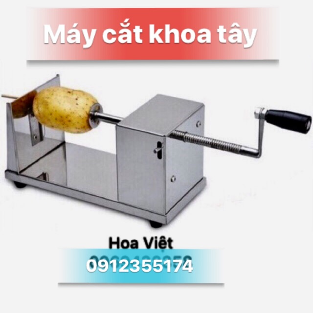 MÁY CẮT KHOAI TÂY LỐC XOÁY 2 LƯỠI DAO