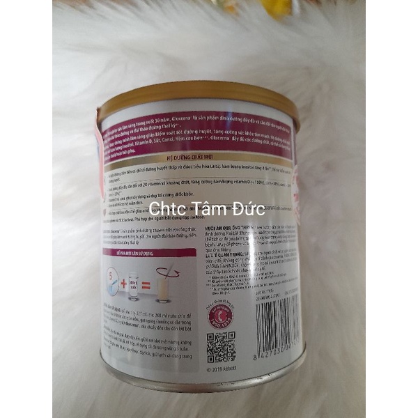Lon sữa 400g Glucerna Abott.Dinh dưỡng y học cho người đái tháo đường, tiền đái tháo đường và đái tháo đường thai sản