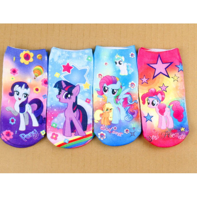 Set 2 đôi vớ ngựa little pony bé gái