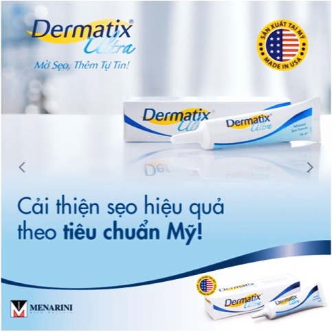 Dermatix Ultra Gel Làm mờ sẹo thâm, sẹo lồi - Tuýp 7g/15g - Hàng chính hãng