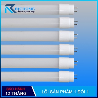 Bộ 6 Bóng đèn led, đèn led Tuýp thủy tinh 20W dài 1,2m siêu sáng