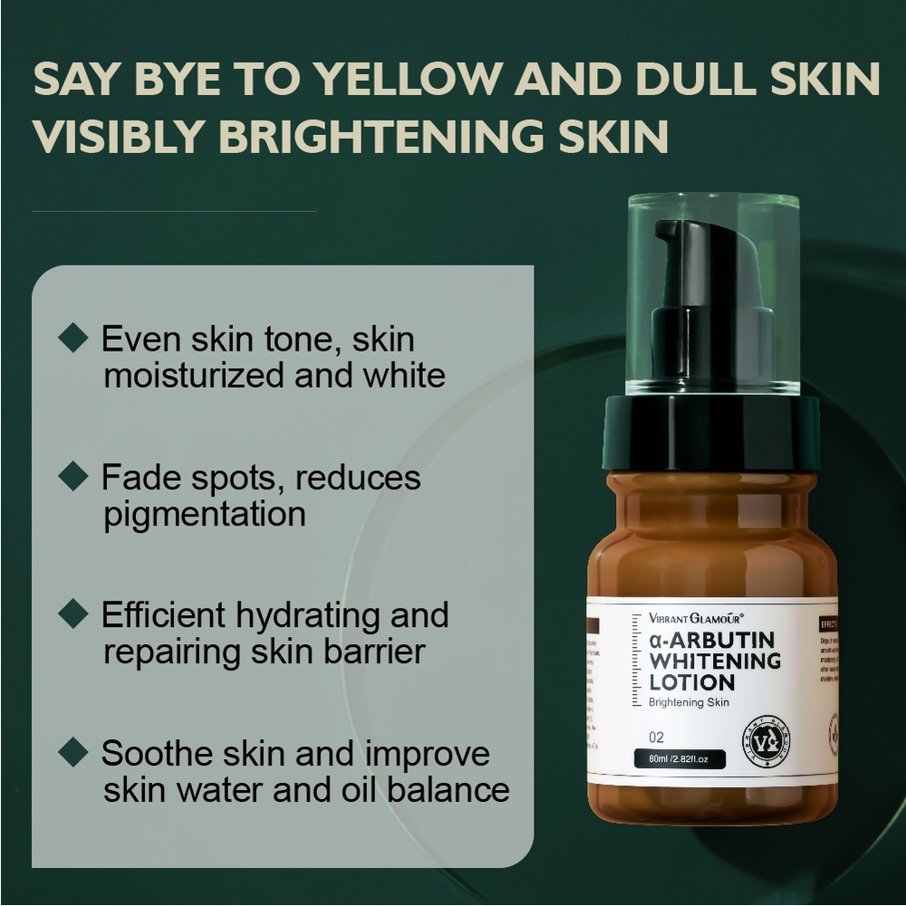 Kem Dưỡng Trắng Da Mặt VIBRANT GLAMOUR 80ml Chứa α-Arbutin Mờ Nám Melasma Làm Mịn Nếp Nhăn Dưỡng Ẩm Tái Tạo Chăm Sóc Da | BigBuy360 - bigbuy360.vn