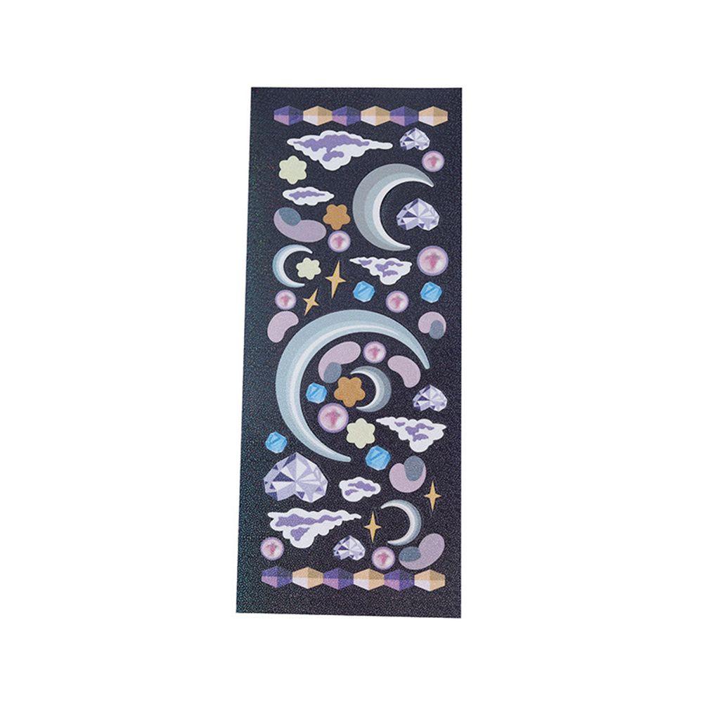 Sticker Dán Trang Trí Sổ Tay DIY Hình Trăng Sao Chống Nước