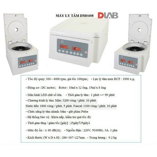 Máy ly tâm điện tử dlab ( bảo hành 12 tháng )