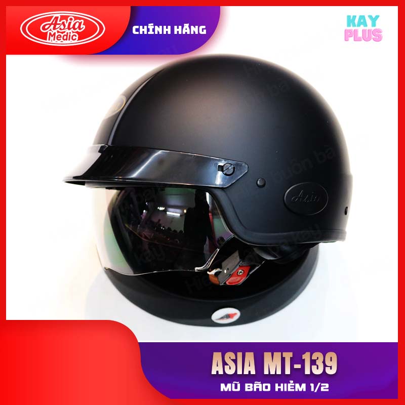 Mũ bảo hiểm 1/2 có kính ASIA MT-139