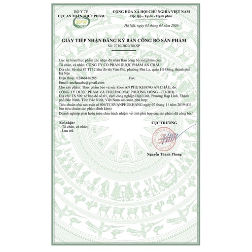 An Phụ Khang - An Châu - U nang buồng trứng U xơ tử cung U vú