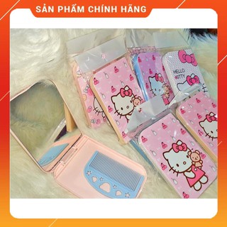 bộ gương + lược Mèo Kitty