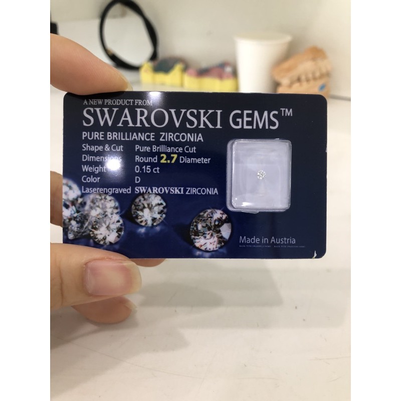 Combo 20vi Đá gắn răng kim cương nhân tạo