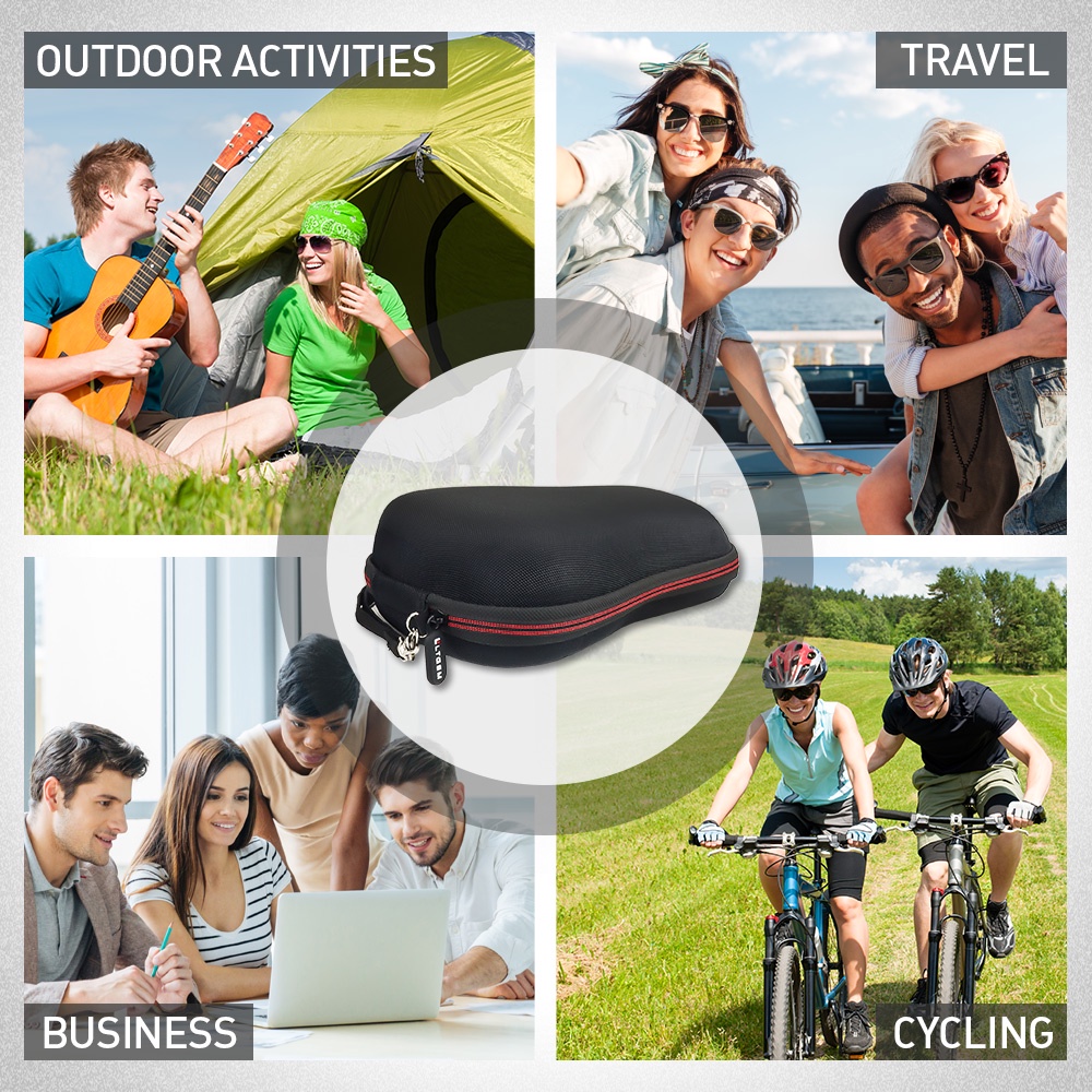 Nhãn Hiệu Dymo LabelManager 160 280 COLORPOP!Túi EVA Cứng Cao Cấp Có Khóa Kéo Màu Đen Bảo Vệ Toàn Diện LM160 LM280 LM160 LM280 9 * 5.9 * 3 Inch