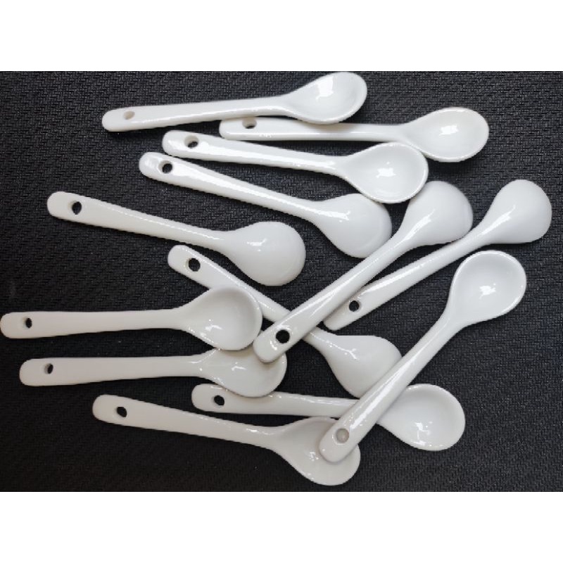 Thìa sứ , thìa cafe dài 10cm