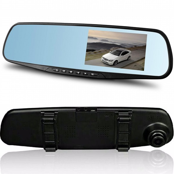 Gương chiếu hậu tích hợp camera hành trình xe hơi màn hình 4.3 inch Blackbox DVR Full HD