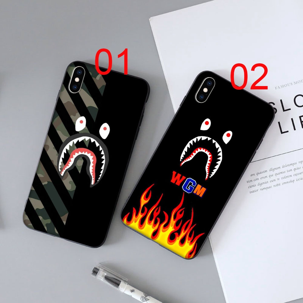 Ốp điện thoại mềm in hình logo Bape dành cho iPhone 5 5s 6 6s Plus 7 8 SE