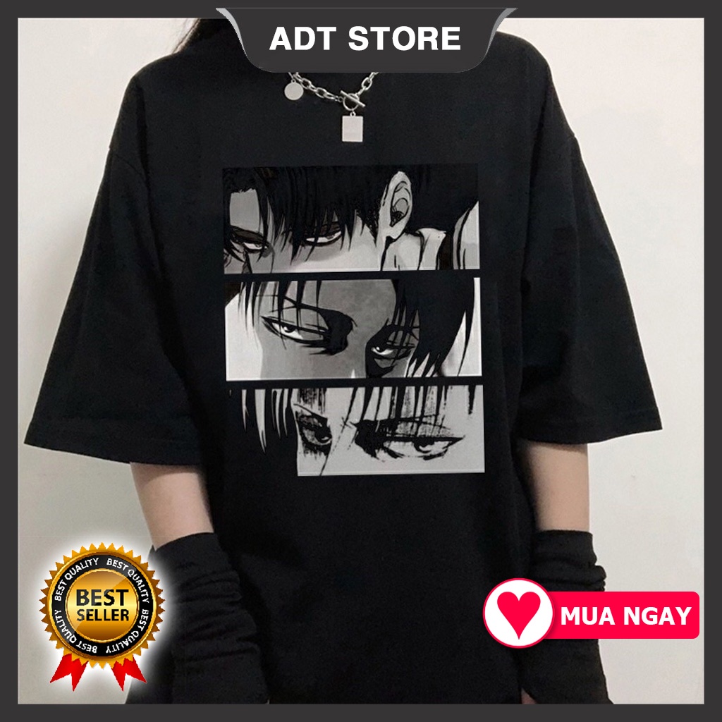 4 mẫu Áo Phông Attack On Titan Eren Yeager - Levi Ackerman Anime Manga mẫu mới cực chât siêu HOT bán chạy